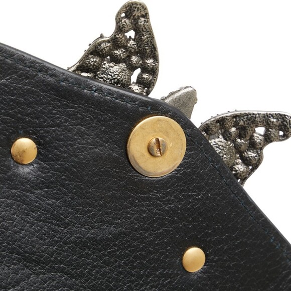 GUCCI Authentic Black Leather Shoulder Bag - Picture 7 of 16